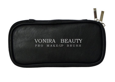Bolso multifuncional del maquillaje del cepillo del tenedor cosmético portátil del bolso con el bolso interno para el viaje y el hogar, negro